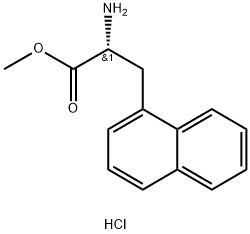 (R)-Methyl 2-amino-3-(naphthalen-1-yl)propanoate HCl 结构式
