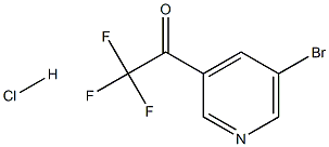 1-(5-溴吡啶-3-基)-2,2,2-三氟乙酮盐酸盐 结构式