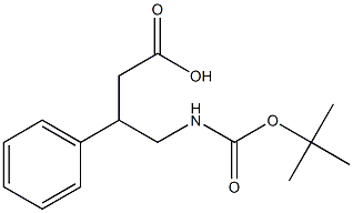 4-{[(TERT-BUTOXY)CARBONYL]AMINO}-3-PHENYLBUTANOIC ACID 结构式