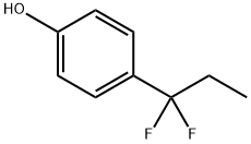 4-(1,1-二氟丙基)-苯酚 结构式