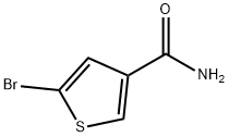 5-溴噻吩-3-甲酰胺 结构式