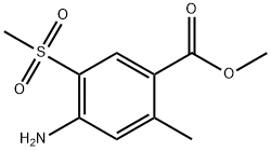 methyl 4-amino-2-methyl-5-(methylsulfonyl)benzoate 结构式