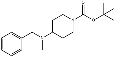 tert-butyl 4-(benzyl(methyl)amino)piperidine-1-carboxylate 结构式