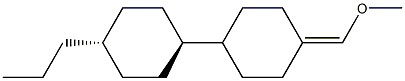 1,1'-Bicyclohexyl, 4-(methoxymethylene)-4'-propyl-, trans-
 结构式