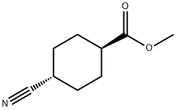 反式-4-氰基环己烷-1-甲酸甲酯 结构式