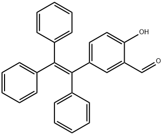 2-羟基-5-(1,2,2-三苯乙烯)-苯甲醛 结构式