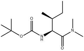 (S,S)-(1-DIMETHYLCARBAMOYL-2-METHYL-BUTYL)-CARBAMIC ACID TERT-BUTYL ESTER 结构式