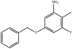 5-Benzyloxy-3-fluoro-2-methyl-phenylamine 结构式