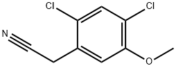 (2,4-Dichloro-5-methoxy-phenyl)-acetonitrile 结构式