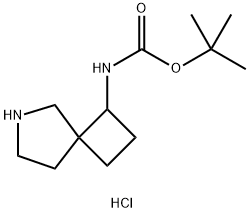 tert-butyl N-{6-azaspiro[3.4]octan-1-yl}carbamate hydrochloride 结构式