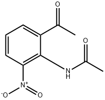 N-(2-乙酰基-6-硝基苯基)乙酰胺 结构式