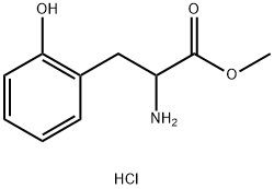 DL-2-羟基苯丙氨酸甲酯盐酸盐 结构式