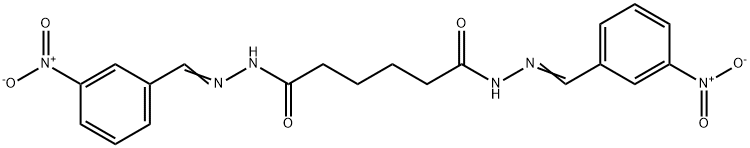 ADIPIC BIS((3-NITROBENZYLIDENE)HYDRAZIDE) 结构式