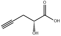 (R)-2-羟基戊-4-炔酸 结构式