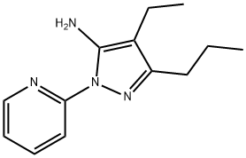 4-Ethyl-3-propyl-1-(pyridin-2-yl)-1H-pyrazol-5-amine 结构式