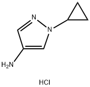 4-氨基-1-环丙基吡唑盐酸盐 结构式