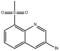 3-溴-8-(甲磺酰)喹啉 结构式