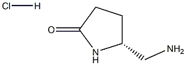 (R)-5-氨基甲基吡咯烷-2-酮盐酸盐 结构式