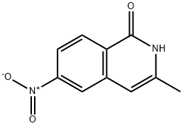 3 - 甲基-6 - 硝基-2H-异喹啉-1 - 酮 结构式