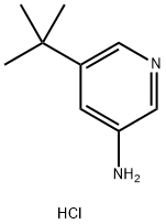 5-(叔丁基)吡啶-3-胺二盐酸盐 结构式