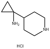 1-Piperidin-4-yl-cyclopropylamine dihydrochloride 结构式