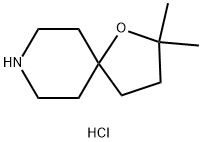 2,2-二甲基-1-噁-8-氮杂螺[4.5]癸烷盐酸盐 结构式