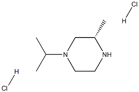 (S)-1-异丙基-3-甲基-哌嗪双盐酸盐 结构式