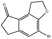 4-bromo-1,2,6,7-tetrahydro-8H-Indeno[5,4-b]furan-8-one 结构式