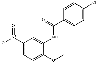 4-chloro-N-(2-methoxy-5-nitrophenyl)benzamide 结构式