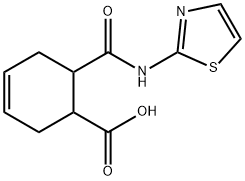 N-(2-THIAZOLYL)-1,2,3,6-TETRAHYDROPHTHALAMIC ACID 结构式
