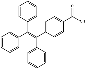 4-(1,2,2-三苯基乙烯基)苯甲酸 结构式
