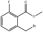 2-溴甲基-6-氟-苯甲酸甲酯 结构式