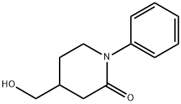 4-(hydroxymethyl)-1-phenylpiperidin-2-one 结构式