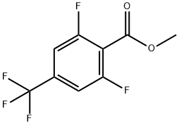 2,6-二氟-4-三氟甲基苯甲酸甲酯 结构式