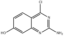 4-氯-2-胺基-7-羟基喹唑啉 结构式