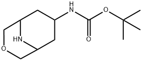 Carbamic acid, N-3-oxa-9-azabicyclo[3.3.1]non-7-yl-, 1,1-dimethylethyl ester 结构式