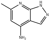 6-methyl-1H-pyrazolo[3,4-b]pyridin-4-amine 结构式