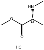 N-甲基-L-丙氨酸甲酯盐酸盐 结构式
