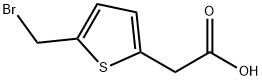 5-(bromomethyl)-2-Thiopheneacetic acid 结构式