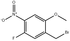 2-(溴甲基)-4-氟-5-硝基苯甲醚 结构式