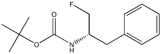 (S)-N-BOC-1-氟-3-苯基-2-丙胺 结构式