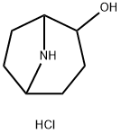 8-AZABICYCLO[3.2.1]OCTAN-2-OL HYDROCHLORIDE 结构式