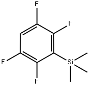 三甲基(2,3,5,6-四氟苯)硅烷 结构式