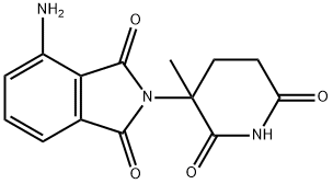 4-氨基-2-(3-甲基-2,6-二氧代哌啶-3-基)异吲哚啉-1,3-二酮 结构式