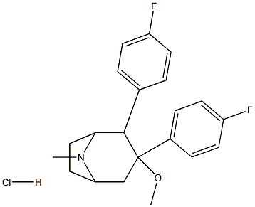 -Bis-(4-fluorophenyl) methoxytropane hydrochloride 结构式