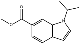 1-异丙基-1H-吲哚-6-羧酸甲酯 结构式