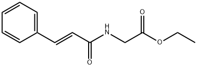 (E)-肉桂酰氨基乙酸乙酯 结构式