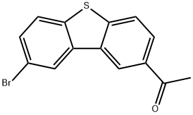 2-溴-8-乙酰基二苯并噻吩 结构式