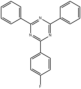 2-(4-氟苯基)-4,6-二苯基-1,3,5-三嗪 结构式