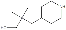 3-(piperidin-4-yl)-2,2-dimethylpropanol 结构式